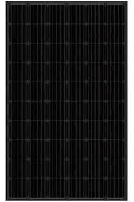 250w - 290w Tất cả các tấm pin mặt trời màu đen tấm pin mặt trời đơn tinh thể