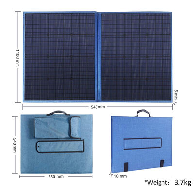 Các tấm pin mặt trời di động 100W tốt nhất kích thước 1275 * 545 * 5mm cho ánh sáng đi du lịch ngoài trời