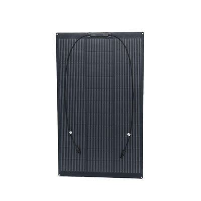 ETFE Bề mặt 100W Phân tích mặt trời linh hoạt màu đen cho Off Grid