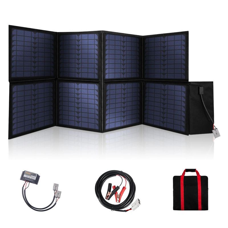 Các tấm pin mặt trời gấp đơn tinh thể 120W với khung khoan hoàn hảo cho cắm trại ngoài trời