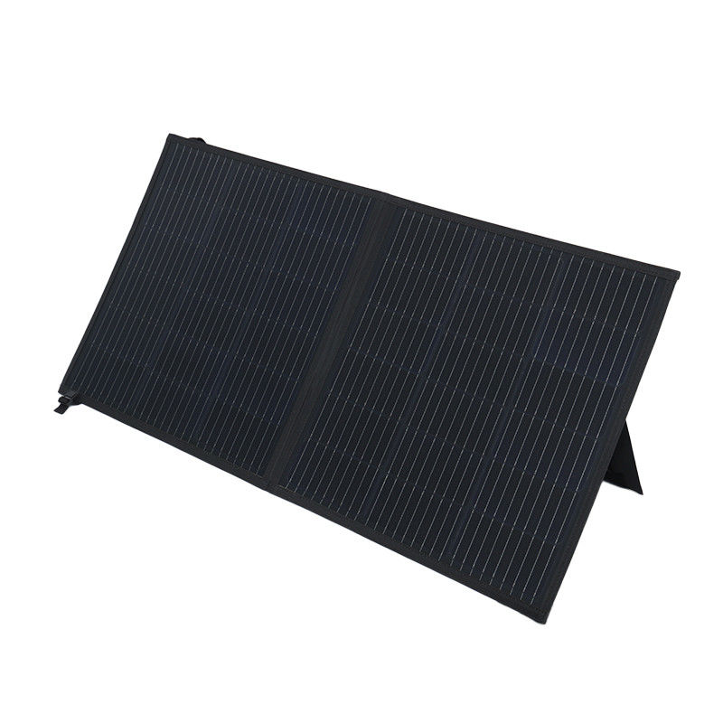 Phòng pin mặt trời Phòng pin đơn tinh thể Mực xanh Đồ xách 100W Chăn năng lượng mặt trời với đệm cho cắm trại